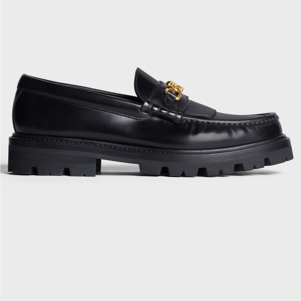 Celine Margaret Loafer in black leather